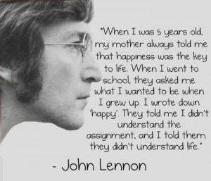 John Lennon about life